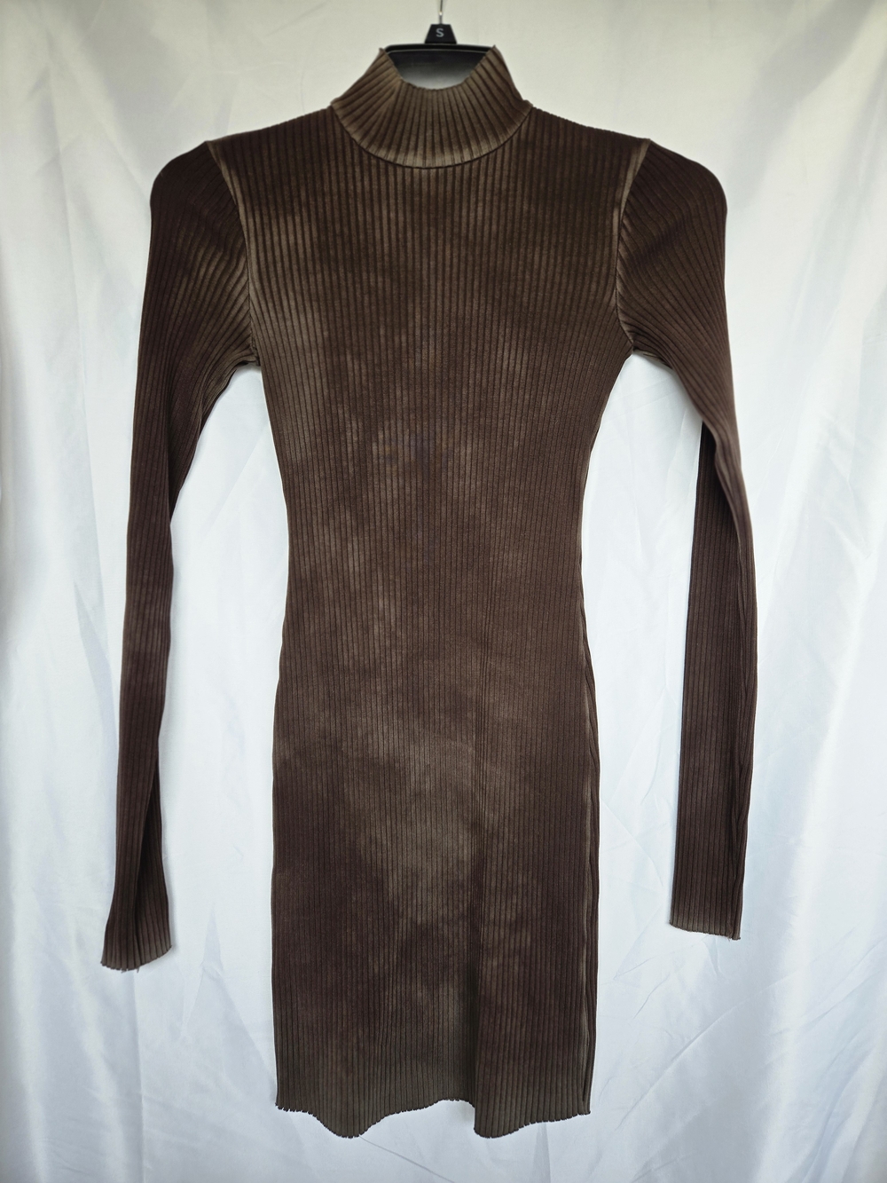 COTTON CITIZEN The Ibiza Mini Dress Coffee Mix RIBBED SIZE Small